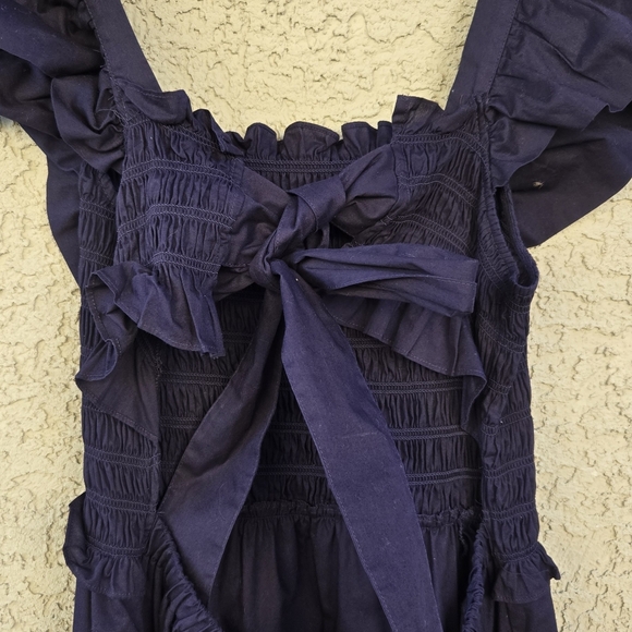 Sea New York Gladys Navy Smocked Maxi Dress - Picture 12 of 14